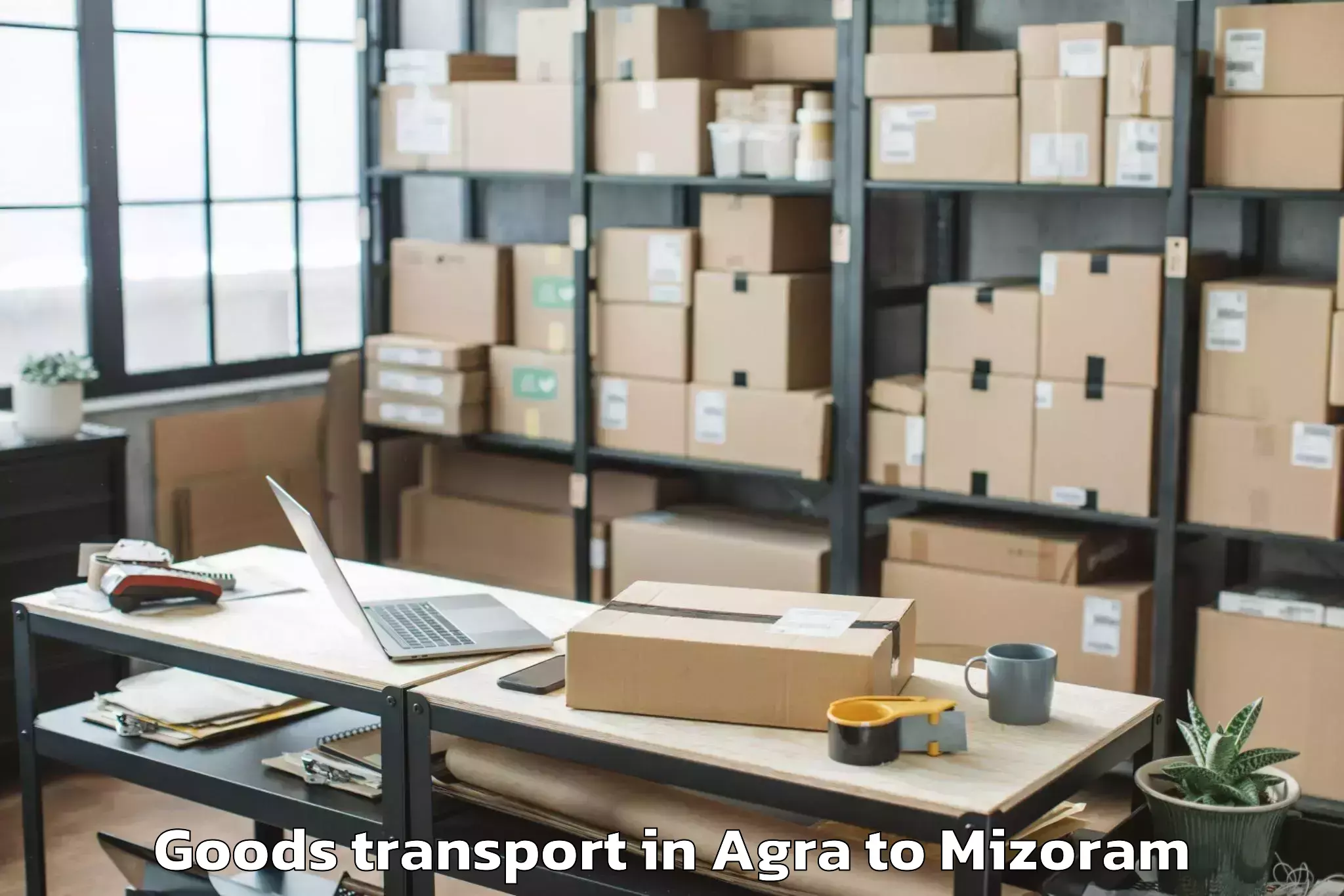 Book Agra to Chawngte Goods Transport